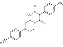 4-{4-[(dimethylamino)(4-methylphenyl)acetyl]-1-piperazinyl}benzonitrile