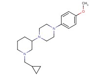 1-[1-(cyclopropylmethyl)-3-piperidinyl]-4-(4-methoxyphenyl)piperazine