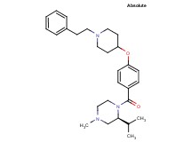 (2S)-2-isopropyl-4-methyl-1-(4-{[1-(2-phenylethyl)-4-piperidinyl]oxy}benzoyl)piperazine