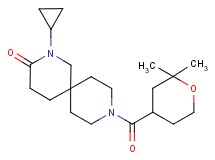 2-cyclopropyl-9-[(2,2-dimethyltetrahydro-2H-pyran-4-yl)carbonyl]-2,9-diazaspiro[5.5]undecan-3-one