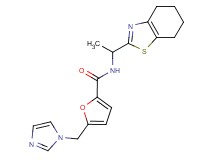 5-(1H-imidazol-1-ylmethyl)-N-[1-(4,5,6,7-tetrahydro-1,3-benzothiazol-2-yl)ethyl]-2-furamide
