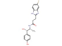 3-(5-fluoro-1H-benzimidazol-2-yl)-N-[(1R*,2S*)-2-hydroxy-2-(4-hydroxyphenyl)-1-methylethyl]propanamide