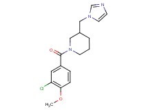 1-(3-chloro-4-methoxybenzoyl)-3-(1H-imidazol-1-ylmethyl)piperidine