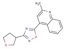 2-methyl-4-[3-(tetrahydrofuran-3-yl)-1,2,4-oxadiazol-5-yl]quinoline
