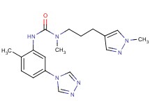 N-methyl-N-[3-(1-methyl-1H-pyrazol-4-yl)propyl]-N'-[2-methyl-5-(4H-1,2,4-triazol-4-yl)phenyl]urea
