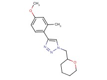 4-(4-methoxy-2-methylphenyl)-1-(tetrahydro-2H-pyran-2-ylmethyl)-1H-1,2,3-triazole