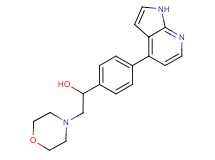 2-morpholin-4-yl-1-[4-(1H-pyrrolo[2,3-b]pyridin-4-yl)phenyl]ethanol