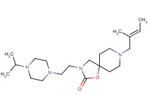3-[2-(4-isopropylpiperazin-1-yl)ethyl]-8-[(2E)-2-methylbut-2-en-1-yl]-1-oxa-3,8-diazaspiro[4.5]decan-2-one