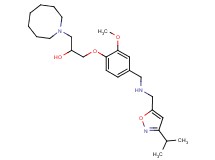 1-(1-azocanyl)-3-[4-({[(3-isopropyl-5-isoxazolyl)methyl]amino}methyl)-2-methoxyphenoxy]-2-propanol