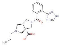 (3aS*,6aS*)-2-propyl-5-[2-(1H-1,2,4-triazol-3-yl)benzoyl]hexahydropyrrolo[3,4-c]pyrrole-3a(1H)-carboxylic acid
