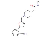 2-(1-{[5-(2-cyanophenyl)-2-furyl]methyl}piperidin-4-yl)-N-methylacetamide