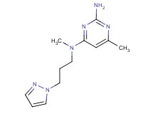 N~4~,6-dimethyl-N~4~-[3-(1H-pyrazol-1-yl)propyl]-2,4-pyrimidinediamine