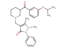 4-{[3-(3-isopropoxybenzoyl)-1-piperidinyl]methyl}-1,5-dimethyl-2-phenyl-1,2-dihydro-3H-pyrazol-3-one