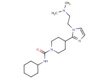 N-cyclohexyl-4-{1-[2-(dimethylamino)ethyl]-1H-imidazol-2-yl}-1-piperidinecarboxamide