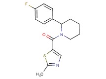 2-(4-fluorophenyl)-1-[(2-methyl-1,3-thiazol-5-yl)carbonyl]piperidine
