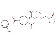methyl 3-[(2-methylphenyl)acetyl]-7-oxo-9-[2-(2-oxo-1-pyrrolidinyl)ethoxy]-1,2,3,4,5,7-hexahydropyrido[1,2-d][1,4]diazepine-10-carboxylate