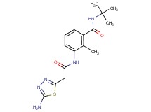 3-{[(5-amino-1,3,4-thiadiazol-2-yl)acetyl]amino}-N-(tert-butyl)-2-methylbenzamide