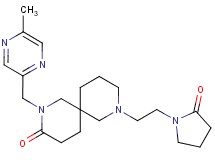 2-[(5-methylpyrazin-2-yl)methyl]-8-[2-(2-oxopyrrolidin-1-yl)ethyl]-2,8-diazaspiro[5.5]undecan-3-one