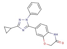 7-(3-cyclopropyl-1-phenyl-1H-1,2,4-triazol-5-yl)-2H-1,4-benzoxazin-3(4H)-one