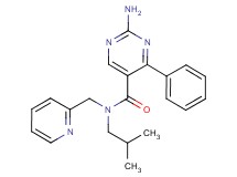 2-amino-N-isobutyl-4-phenyl-N-(pyridin-2-ylmethyl)pyrimidine-5-carboxamide