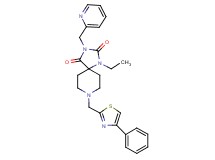 1-ethyl-8-[(4-phenyl-1,3-thiazol-2-yl)methyl]-3-(2-pyridinylmethyl)-1,3,8-triazaspiro[4.5]decane-2,4-dione