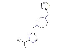 1-[(2-isopropyl-4-pyrimidinyl)methyl]-4-(2-thienylmethyl)-1,4-diazepane
