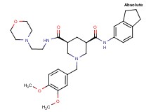 (3R,5S)-N-(2,3-dihydro-1H-inden-5-yl)-1-(3,4-dimethoxybenzyl)-N'-[2-(4-morpholinyl)ethyl]-3,5-piperidinedicarboxamide