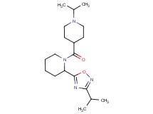 2-(3-isopropyl-1,2,4-oxadiazol-5-yl)-1-[(1-isopropyl-4-piperidinyl)carbonyl]piperidine