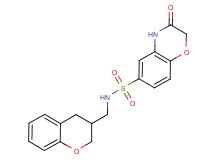 N-(3,4-dihydro-2H-chromen-3-ylmethyl)-3-oxo-3,4-dihydro-2H-1,4-benzoxazine-6-sulfonamide