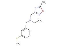 N-[(5-methyl-1,2,4-oxadiazol-3-yl)methyl]-N-[3-(methylthio)benzyl]ethanamine