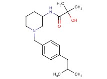 2-hydroxy-N-[1-(4-isobutylbenzyl)-3-piperidinyl]-2-methylpropanamide