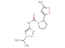 N-(1-isopropyl-1H-1,2,3-triazol-4-yl)-2-(3-methylisoxazol-5-yl)pyrrolidine-1-carboxamide