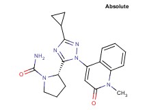(2S)-2-[3-cyclopropyl-1-(1-methyl-2-oxo-1,2-dihydroquinolin-4-yl)-1H-1,2,4-triazol-5-yl]pyrrolidine-1-carboxamide