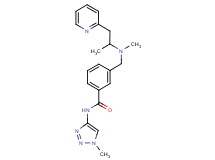 3-{[methyl(1-methyl-2-pyridin-2-ylethyl)amino]methyl}-N-(1-methyl-1H-1,2,3-triazol-4-yl)benzamide