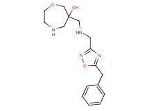 6-({[(5-benzyl-1,2,4-oxadiazol-3-yl)methyl]amino}methyl)-1,4-oxazepan-6-ol dihydrochloride