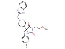 5-[1-(1H-benzimidazol-2-ylmethyl)-4-piperidinyl]-5-(4-fluorobenzyl)-3-(2-methoxyethyl)-2,4-imidazolidinedione