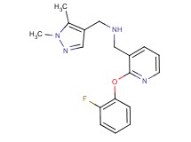 1-(1,5-dimethyl-1H-pyrazol-4-yl)-N-{[2-(2-fluorophenoxy)-3-pyridinyl]methyl}methanamine