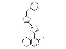 5-[5-(2-benzyl-1,3-thiazol-4-yl)-1,2,4-oxadiazol-3-yl]-6-methyl-1,2,3,4-tetrahydro-2,7-naphthyridine hydrochloride