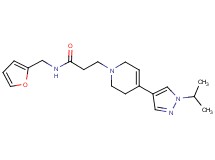N-(2-furylmethyl)-3-[4-(1-isopropyl-1H-pyrazol-4-yl)-3,6-dihydropyridin-1(2H)-yl]propanamide