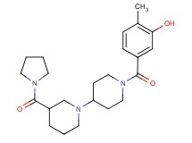 2-methyl-5-{[3-(pyrrolidin-1-ylcarbonyl)-1,4'-bipiperidin-1'-yl]carbonyl}phenol