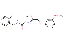 N-(2,6-difluorobenzyl)-2-[(3-methoxyphenoxy)methyl]-1,3-oxazole-4-carboxamide