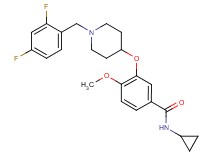N-cyclopropyl-3-{[1-(2,4-difluorobenzyl)-4-piperidinyl]oxy}-4-methoxybenzamide