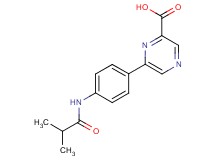 6-[4-(isobutyrylamino)phenyl]pyrazine-2-carboxylic acid