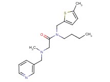 N-butyl-2-[methyl(pyridin-3-ylmethyl)amino]-N-[(5-methyl-2-thienyl)methyl]acetamide