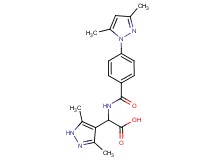 (3,5-dimethyl-1H-pyrazol-4-yl){[4-(3,5-dimethyl-1H-pyrazol-1-yl)benzoyl]amino}acetic acid