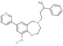 4-(3-phenylbutyl)-7-(3-pyridinyl)-2,3,4,5-tetrahydro-1,4-benzoxazepin-9-ol