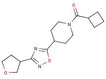 1-(cyclobutylcarbonyl)-4-[3-(tetrahydrofuran-3-yl)-1,2,4-oxadiazol-5-yl]piperidine