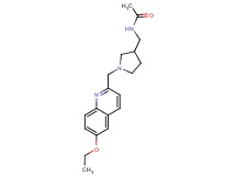 N-({1-[(6-ethoxyquinolin-2-yl)methyl]pyrrolidin-3-yl}methyl)acetamide
