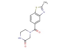 4-[(2-methyl-1,3-benzothiazol-5-yl)carbonyl]-2-piperazinone