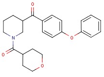 (4-phenoxyphenyl)[1-(tetrahydro-2H-pyran-4-ylcarbonyl)-3-piperidinyl]methanone